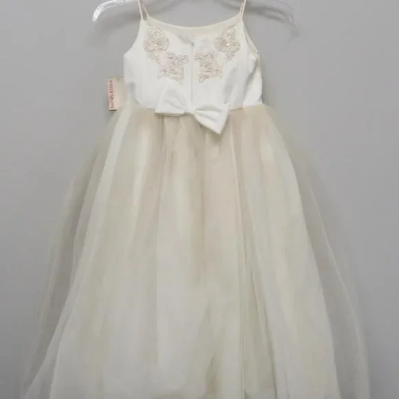 L Oleg Cassini flowergirl dress, Girls size 5 - Picture 2 of 6
